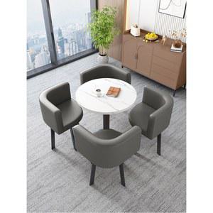 카페 테이블 의 운드 모던 테이블체어 4인 레스토랑 탁자 호텔 가정용 카페호텔