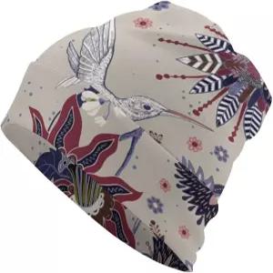 빈티지 보호 플로럴 비니 모자 케모 캡 여성용 해골 신축성 있는 머리 겨울 여름 따뜻한 니트