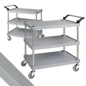 플라스틱써빙카트3단 중 서빙카트 운반 식당 운반카 웨건써빙카 서빙카주방 이동식웨곤