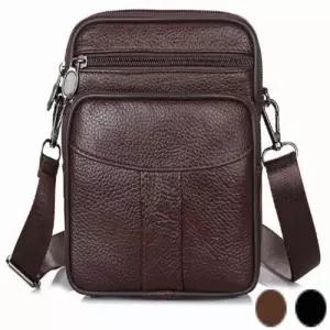 남성가죽크로스백 스트랩 소가죽 크로스백 미니 출근가방 남자 회사가방