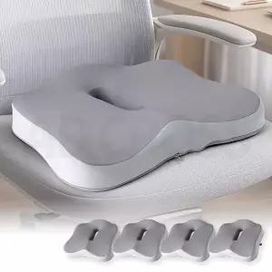 BNS 무중력 구름방석 체압 체중 분산 충격흡수 고밀도 메모리폼 미끄럼방지 논슬립 좌식 의자 방석 4세트