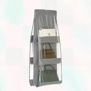 ( )설치 정리함 핸드백 보관 수납 정리대 투명 6칸