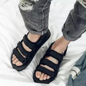 스트랩 샌들 아쿠아  남녀 슬리퍼 여름 찍찍이