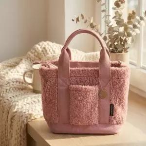 리부 양털 플리스백 숄더백 토트백 야외용 백팩 토드백.여성 호보 나일론 패딩 미니숄더백 에코토트백