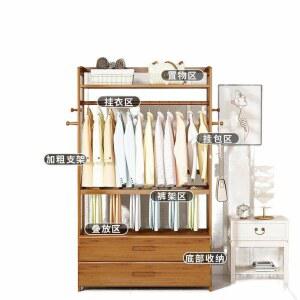 원목 500옷장 스탠드 서랍 오크 조립식 인테리어 가정용 3단서랍 상품 일자후드행거