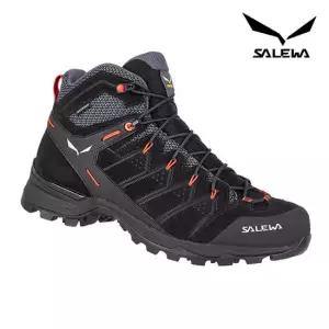 살레와 남성 알파인 메이트 미드 PTX 파워텍스 등산화 블랙아웃/퓨오렌지