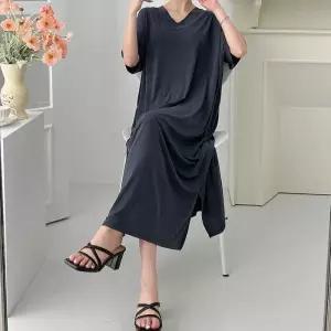 빅사이즈 506 아이스쿨브이박스원피스 DGLO325