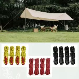 [골드스마일]반사 로프 스트링 등산 캠핑 4m 스토퍼세트 4개입