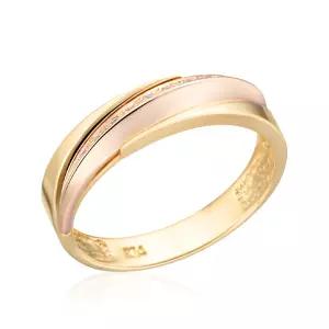 18K 슬릭 사선 콤비 큐빅 남성 반지 NPC8374