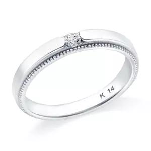 18K 모이사나이트 밀그레인 남성반지 RCM37858