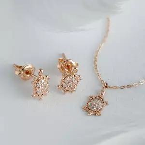 18K 장수 거북이 큐빅 주얼리세트 NPS29279