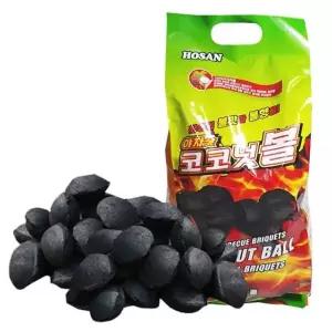 호산챠콜916 야자숯 코코넛볼 숯가루 성형탄 2.9kg