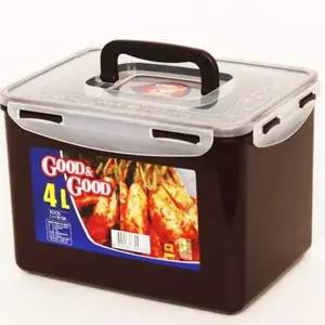 핸디형 김치통 플라스틱 직사각 김치통 김치냉장고 대용량
