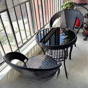 야외 라탄 테이블 세트 테라스 정원 마당 접이식 의자