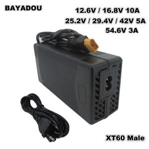16.8V 10A 5S 리튬 고속 충전기 6S 25.2V 24V 7S 29.4V 36V 10S 42V 5A 리튬이온 배터리 충전기 12V 3S 12.