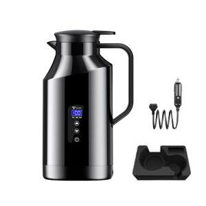 차량용 커피포트 전기포트 12V 주전자 커피 텀블러 그린 55 조절컵 1 2L