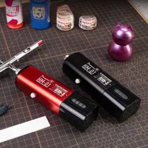 하비미오 컴프레서 공기 충전식 펌프 휴대용 배터리 싱글 전원 본체 해이프 레드 지원 단일