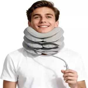 가정용 경추 목 견인 장치 즉각적인 를 위한 풍선 스트레칭기 조절 가능한 지지대 감압 익스텐더