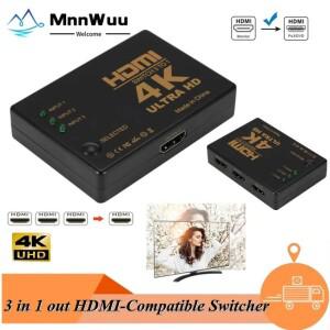 3in 1 out 4Kx2K 1080P 스위처 HDMI 스위치 선택기 3x1 분배기 상자 HDTV xbox호환 플스호환 플스호환 멀티