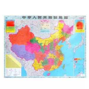 (튼튼)중국어 교육용 여행용 대형 지도 (발수코팅형) 학습교구 용지도 교실 소품 자료