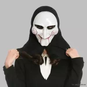 [라일리여성의류] Rly 쏘우가면 후드형 파티가면 할로윈 연극 공연 용품