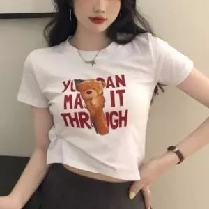 [라일리여성의류] Rly 반팔 여름티셔츠 귀여운 크롭티셔츠 롱티 후드티