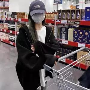 [라일리여성의류] Rly 여자 간절기 후드집업 포켓 데일리 오버핏 아우터