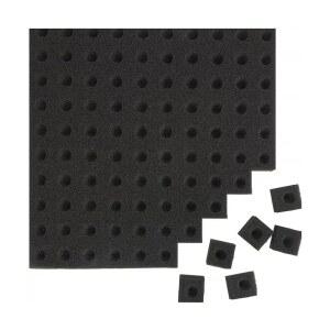 100PCS/시트 수경 스폰지 재배 도구 트레이 배양 토양 야채 무 식물 묘목 보육 심기 냄비 정원