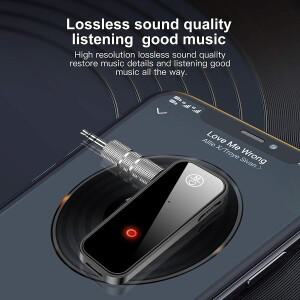 블루투스 5.0 오디오 수신기 송신기 Hansfree 통화 3.5mmAUX 잭 USB 동글 스테레오 음악 무선 어댑터 TV PC