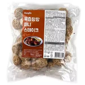 [해핑] 선진FS 육즙팡팡 미니 스테이크 1kg 도시락 반찬