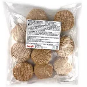 [해핑] 선진FS 더블 치즈 함박 스테이크 1kg(100g x 10개) 모짜렐라 고다