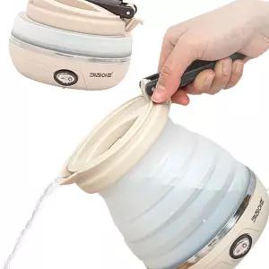 여행용 포터블 폴딩포트 0.6 전기주전자 보온 미니 캠핑 집들이 물끓이기