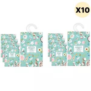 부케가르니 소프트코튼 옷장 방향제 L 8개 X10 BNA