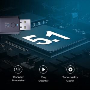 2인 1 무선 블루투스 호환 수신기 FM 송신기 어댑터 차량호환  USB 스테레오 음악