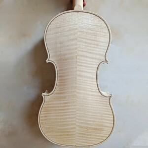 전문가용 유럽산 스프루스 바이올린 4/4 보드 화이트 엠브리오 무도색 메이플 목재 바이올린 원목 화이트