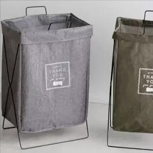 대용량 바스켓 빨래 바구니 이동식 빨래 수납함 패브릭 세탁용 수거