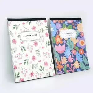 꽃길 289UYL23 편지지 패드 핑크풋 편선지 편지봉투세트 편지