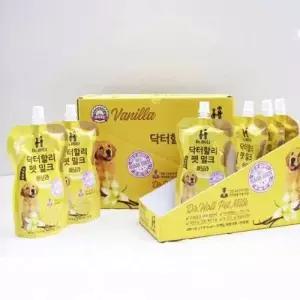 닥터할리 펫밀크 강아지 저지방 우유 바닐라 200ml 10팩
