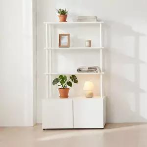 E0 아르케 시스템선반 다용도 수납 책장 800 1단+선반 3단  DF927791