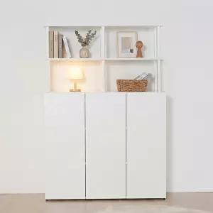 E0 아르케 시스템선반 다용도 수납 책장 1200 3단+선반 2단 DF927807