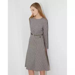 [하프클럽/올리비아로렌]체크 머메이드 원피스_VOCOA3S1331