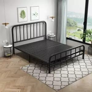 철 프레임 1800 철제 더블 킹 도구 호텔 심플 침대틀
