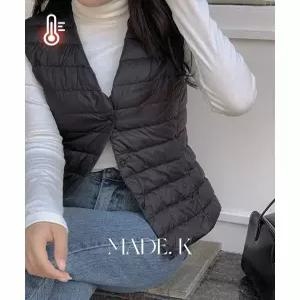 미츠 경량 패딩 조끼