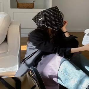 파인유 도트패턴 포인트 스카프 86357 빅사이즈 여성의류