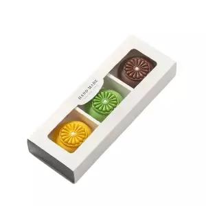 전통 디자인 수제비누 선물세트 3구 복주머니 답례품 행사용 설 추석 명절 선물 단체 부모님 한가위 가족