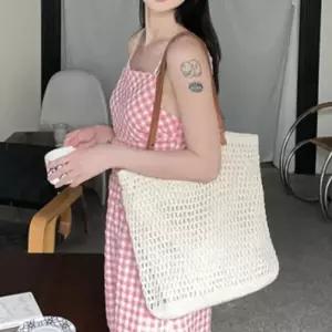 [룽스]손잡이 니트 가방 빅사이즈 비치 네트백