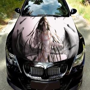 Albedo Genshin Impact 자동차 스티커 액세서리 후드 엔진 PVC 패턴 포장 수정 된