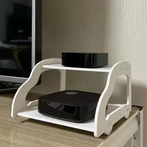 [골드스마일]공유기 셋탑박스 정리함 미니 벽선반