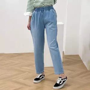 [나야홍]빅사이즈 602 기스구제데님배기팬츠 DLOP188_P416903930