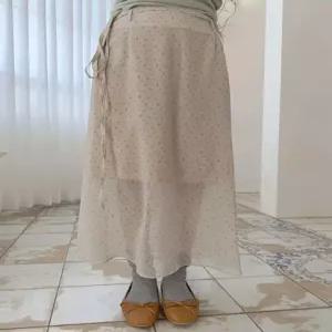 [엘루이즈] [국내제작] 플라하 로맨틱 플라워 쉬폰 A라인 롱스커트 2color)